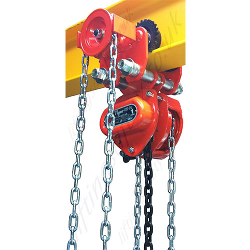 Chain Pulley Blocks with Geared Trolley Manufacturers and Suppliers in Mumbai, India